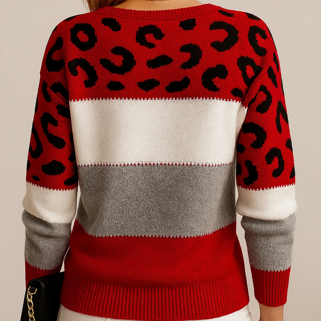 Pamela| Leopard Print Casual Sweater