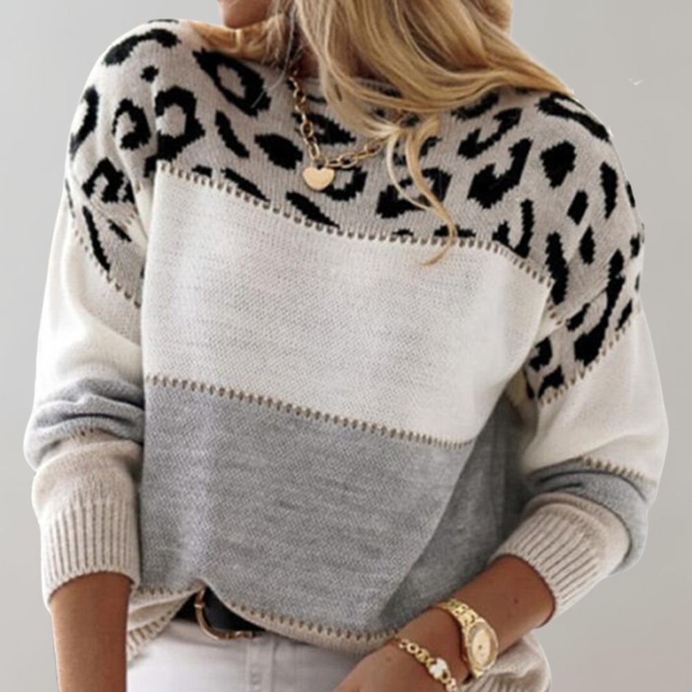 Pamela| Leopard Print Casual Sweater