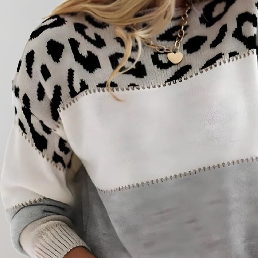 Pamela| Leopard Print Casual Sweater