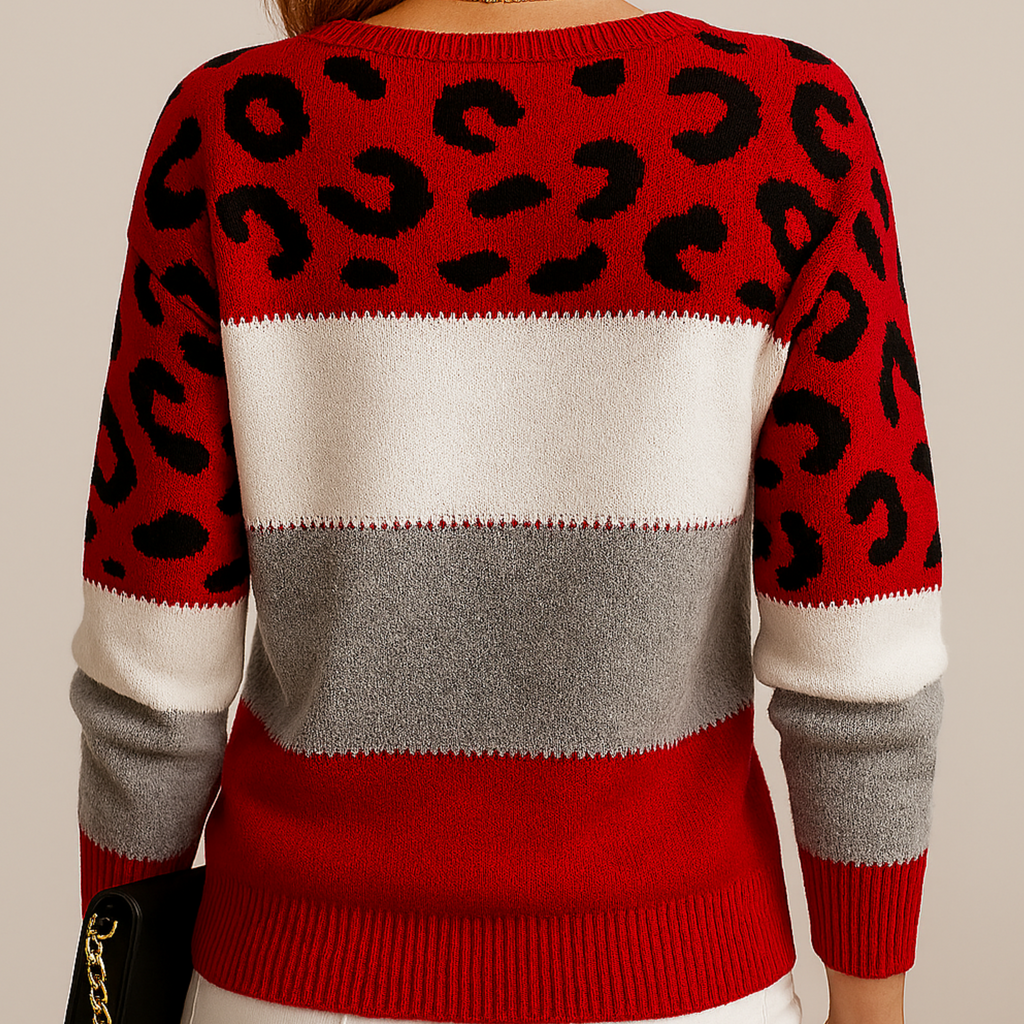 Pamela| Leopard Print Casual Sweater